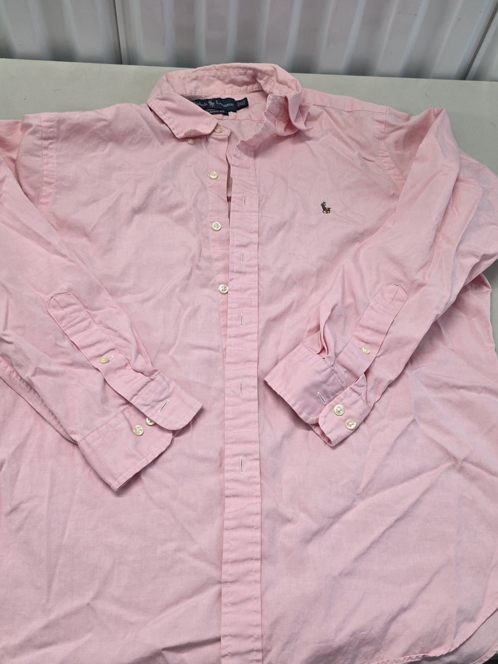 Ralph Lauren Classic Fit Light Pink Button Down Shirt Men's Size 16.5